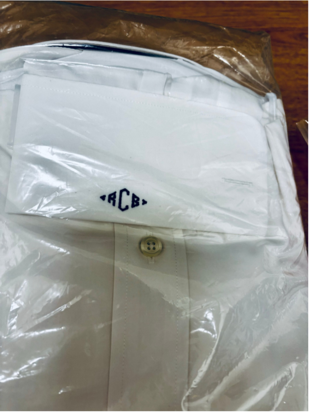 Bundle of Five Men’s Monogrammed RCB Dress Shirts Brooks Brothers Paul Fredrick - Picture 14 of 16